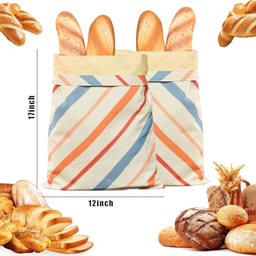 Yeshartg Reusable Beeswax Bread Bags, 2-Pack Organic Beeswax-Lined Cotton Storage Bags for for Homemade Bread & Sourdough Storage, Airtight Freshness Keeper for Homemade, Bakery Essentials - image 5