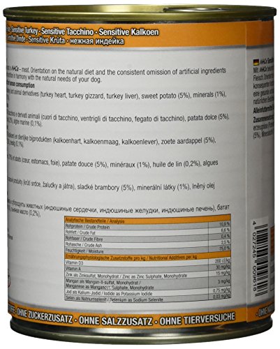 Mac's Mono Sensitive Pute, 6er Pack (6 x 800 g)