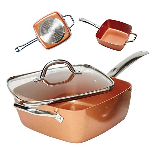 Padella in rame Copper Pan Chef 24 x 9 x 24cm + 1