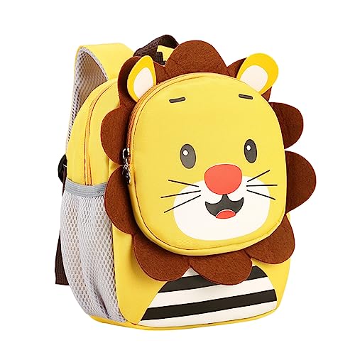 Zaino Bambini Borsa Da Scuola Grande Capacit?Borse Scuola Leggero Per Libri Bambine Casual Impermeabile Daypack Zainetti Per 2-7 Anni Zaino Da Viaggio Tracolla Stoffa (Yellow, One Size)