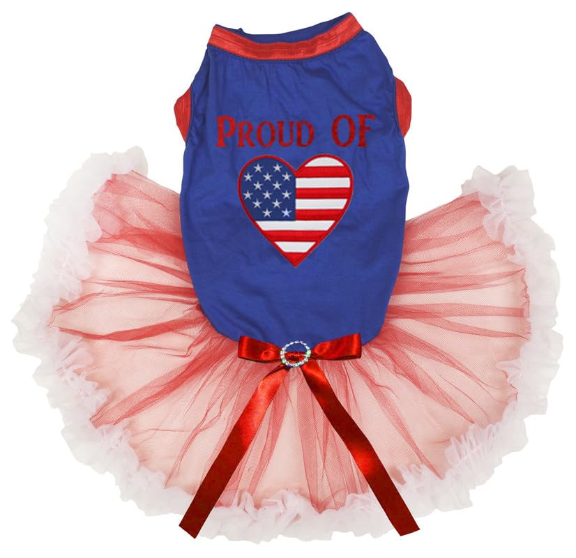 Robe pour chiot XXXL aux couleurs USA pour les fêtes de l'été