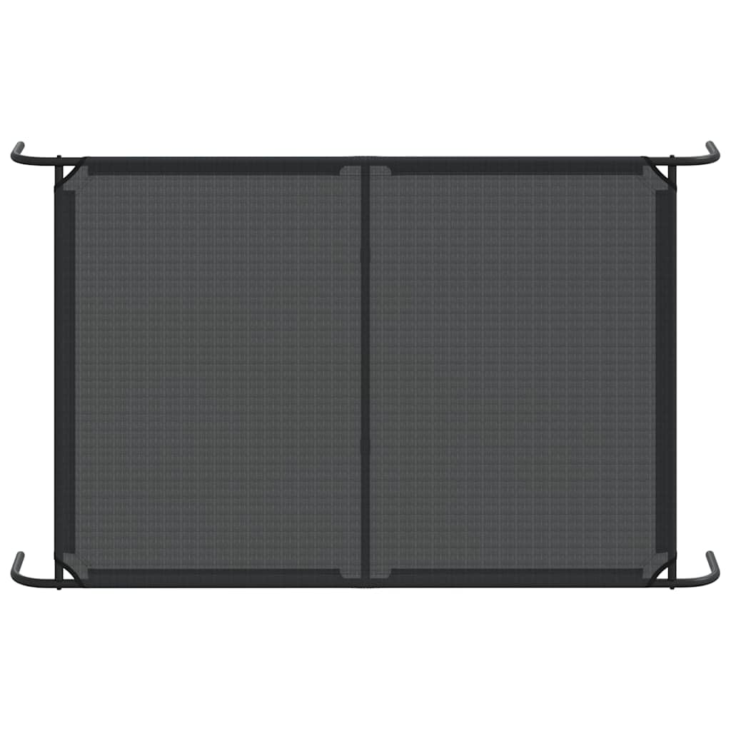 Cuccia rialzata per cani, in textilene, con telaio in acciaio, 150 x 90 x 20 cm, antiscivolo, per esterni, traspirante, cestino robusto, ideale per viaggi e interni