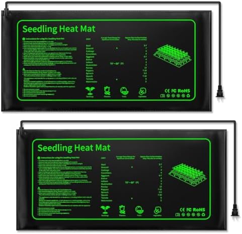 Heat Mat for Microgreens: Which 5 Will Transform Your Grow Setup? 4 RooTrimmer 2 Pack Graphene Plant Heating Mat for 1020 Seedling Trays, 20W Waterproof Heating Pads for Seeds Germination and Microgreen Trays Thick and Reusable Gardening Gifts