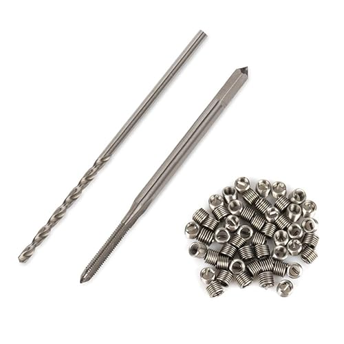 Miniatura 12 de Kit de instalación de reparación de roscas de 50 piezas de acero inoxidable tipo helicoidal (M4 x 2D)
