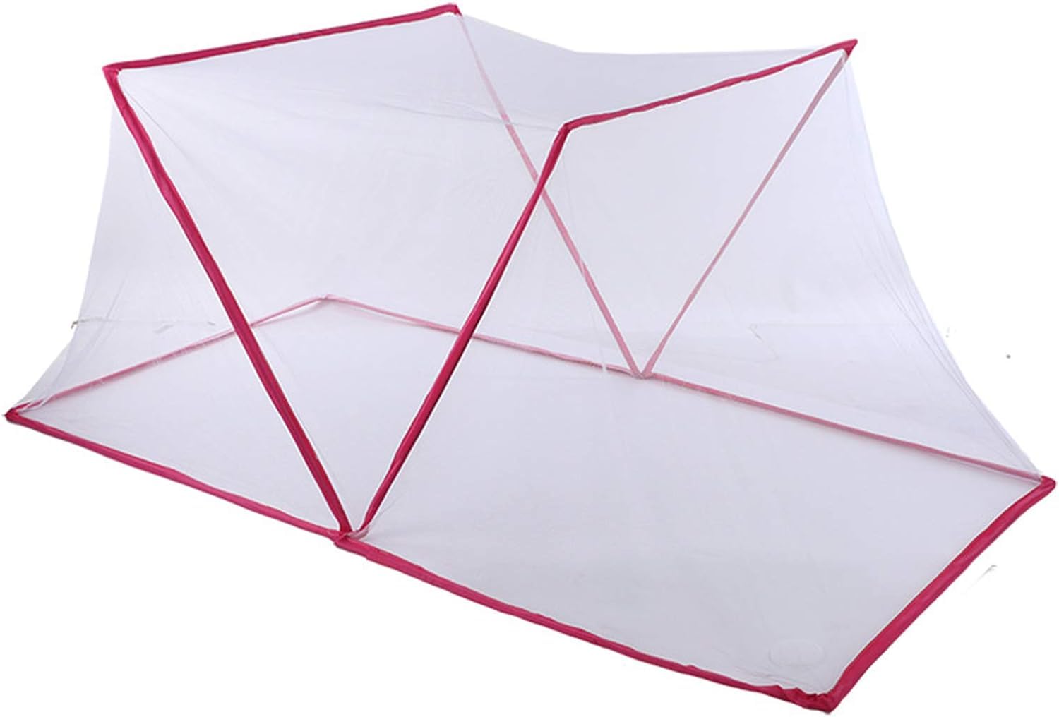 Moustiquaire de voyage rose pour nuits paisibles en camping