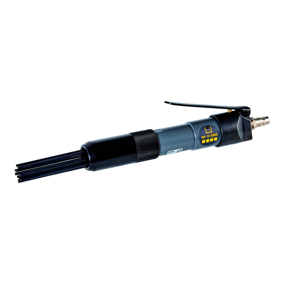 Schneider DGKD322416 NP 12-5000 Pistolet à aiguille comprimé avec aiguilles 12 x 3 mm, changement d'aiguille sans outil, indice de frappe 5000 min-1, boîtier entièrement en métal)