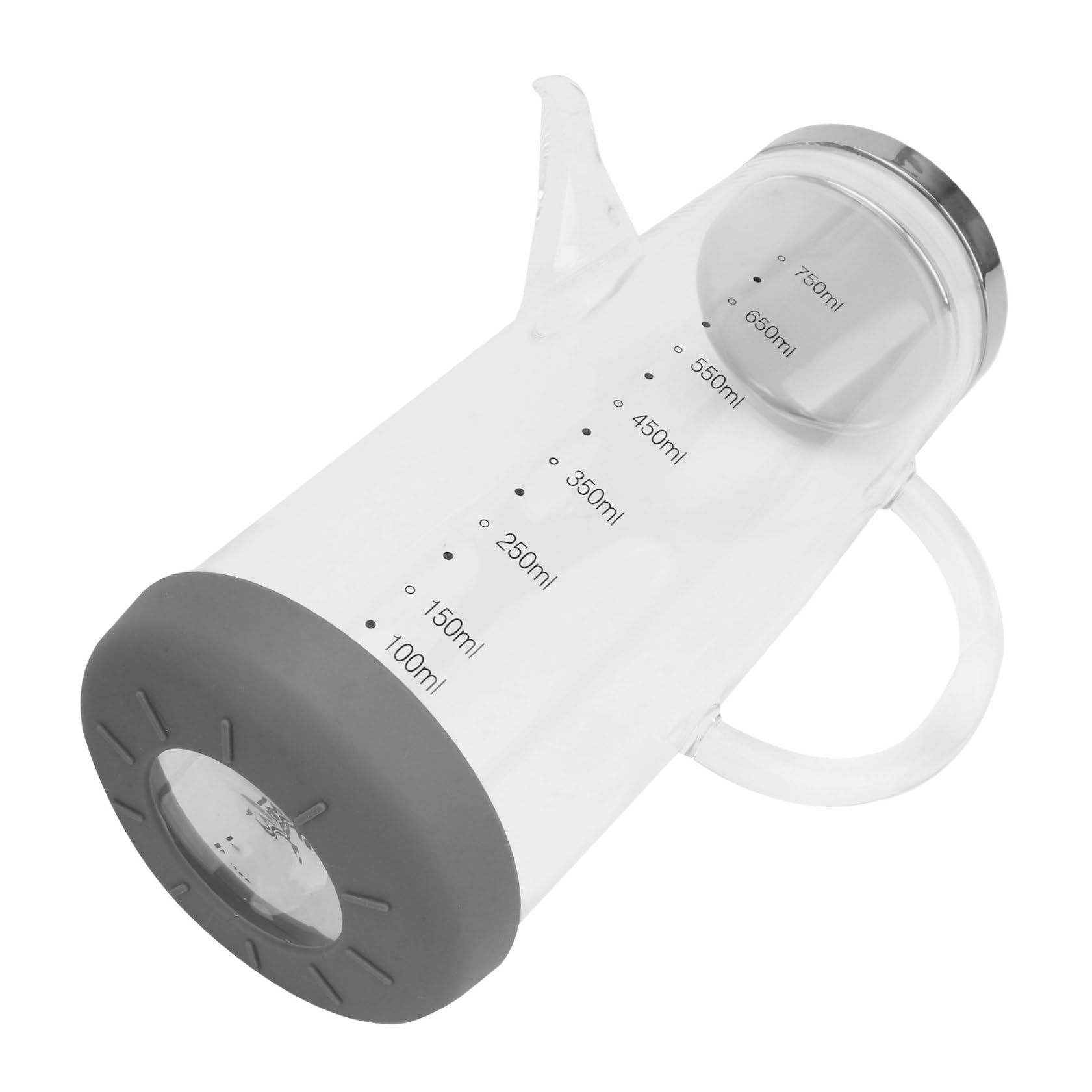 Cabilock Aceitera de Vidrio Borosilicato 750ml Portátil a Prueba de Fugas | Impresión a Alta Temperatura, Apta para Aliños y Varios Condimentos, Formato Rellenable para Cocina