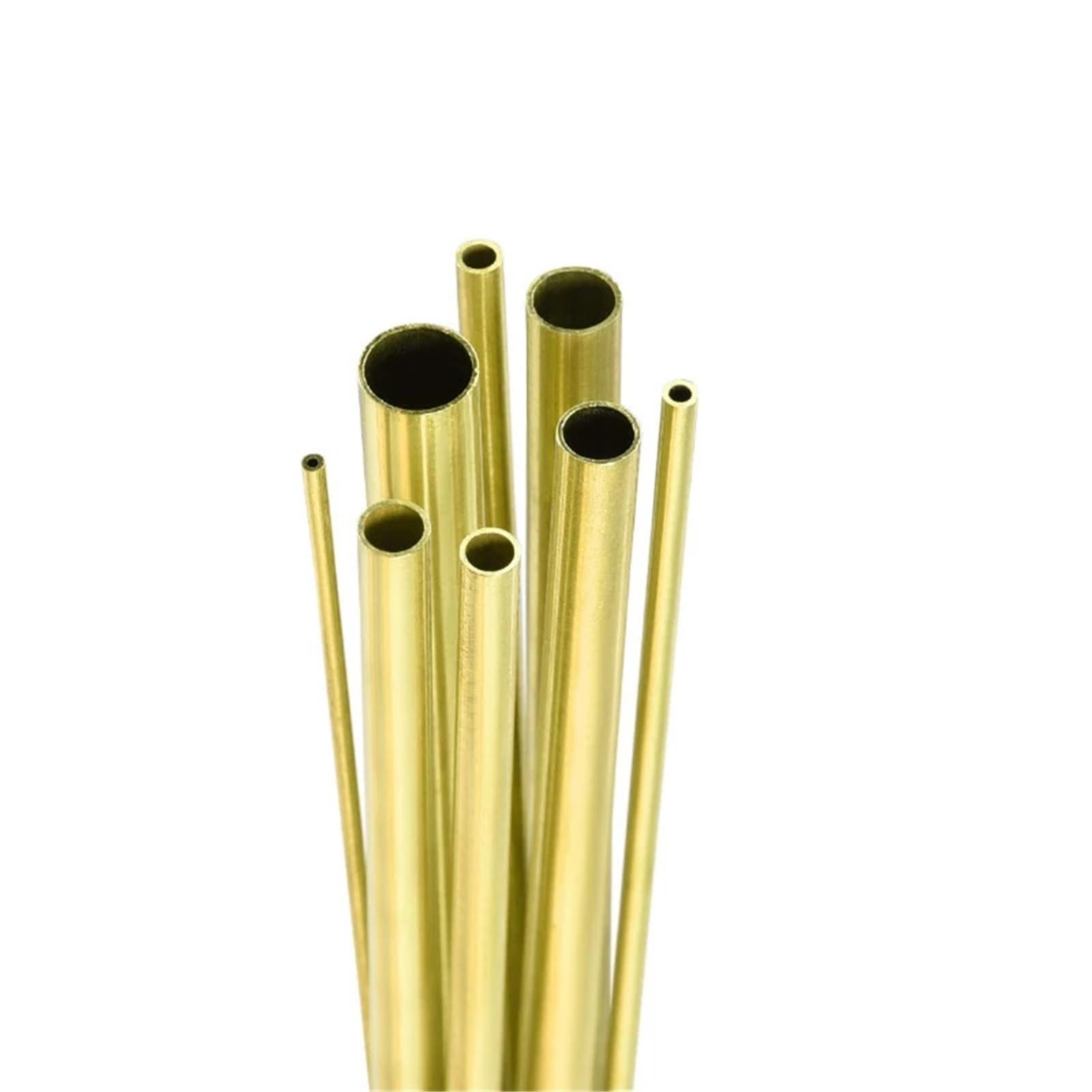 Hohles Rundrohr aus Metall 1 Stück Messingrohr DIY Rohr runder Durchmesser 2/3/4/5/6/7/8/9/10/12/16/18/20/25 mm L 200 mm 300 mm 500 mm Messingrohr Messingrohrschneiden(500mm,OD 12 x ID 10mm)