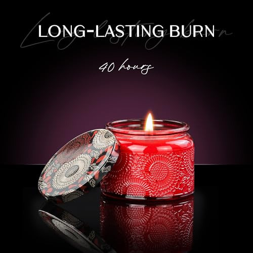 NORVENCE Candles Gifts for Women, Scented Candle Gift Set of 4, Scented Candles for Home, Birthday and Christmas Candle Gifts for Women (Vanilla, Lavender, Cinnamon, Jasmine, 14.4 oz) - Image 4