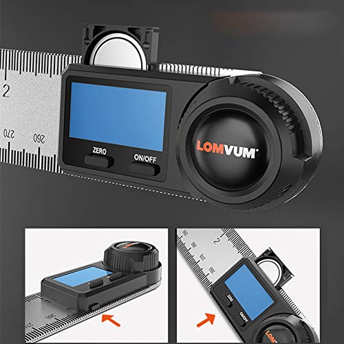 Règle d'angle de protractor numérique 400mm pour mesure 360 degrés précis - 5