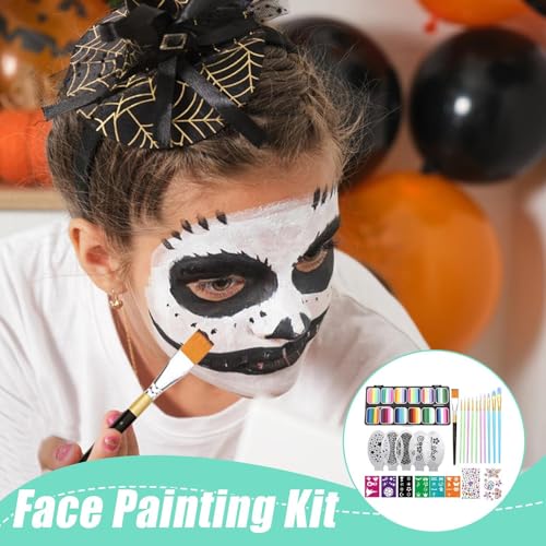 Maquillage visage facile à enlever kit 12 couleurs enfants - 3