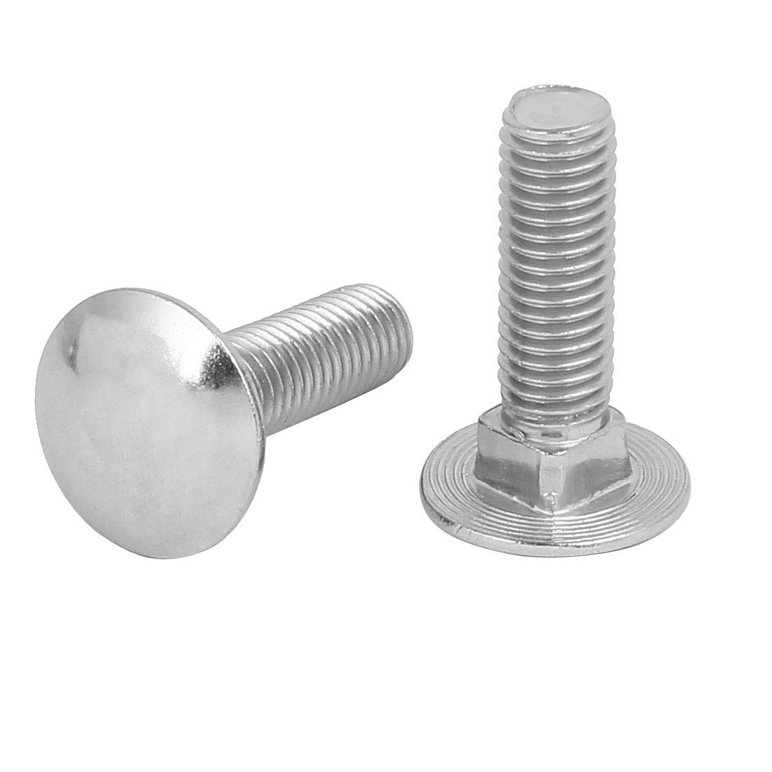 Aexit M10 x Nails, Screws & Fasteners 35mm 304 Stainless Steel Fully Thread Square Neck Carriage Nut & Bolt Sets Bolts 5PCS