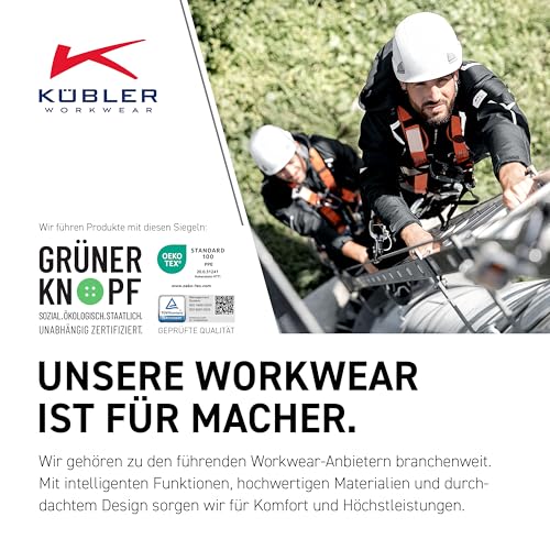 KÜBLER Workwear WETTERBLOUSON | Allwetter-Arbeitsjacke Herren & Damen | Funktionsjacke | Waterproof Jacket | Outdoorjacke | Wasserdicht, winddicht & atmungsaktiv | Arbeitskleidung Unisex | OEKO-TEX®
