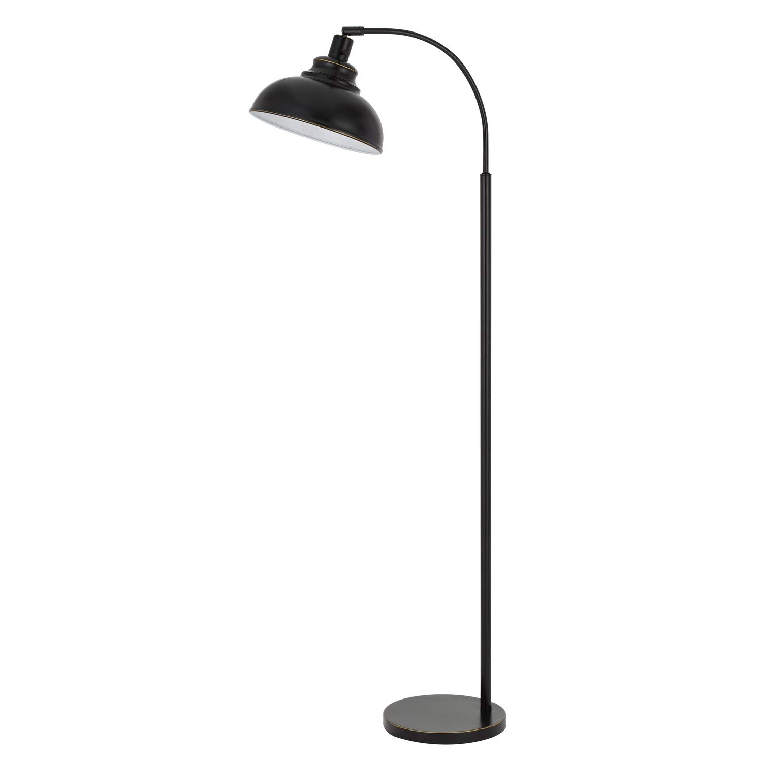 Cal 60W Dijon Adjustable Metal Floor lamp with Weight Base and on Off Socket Switch, Bronze, 61.00x23.50x11.00, BO-2964FL-DB