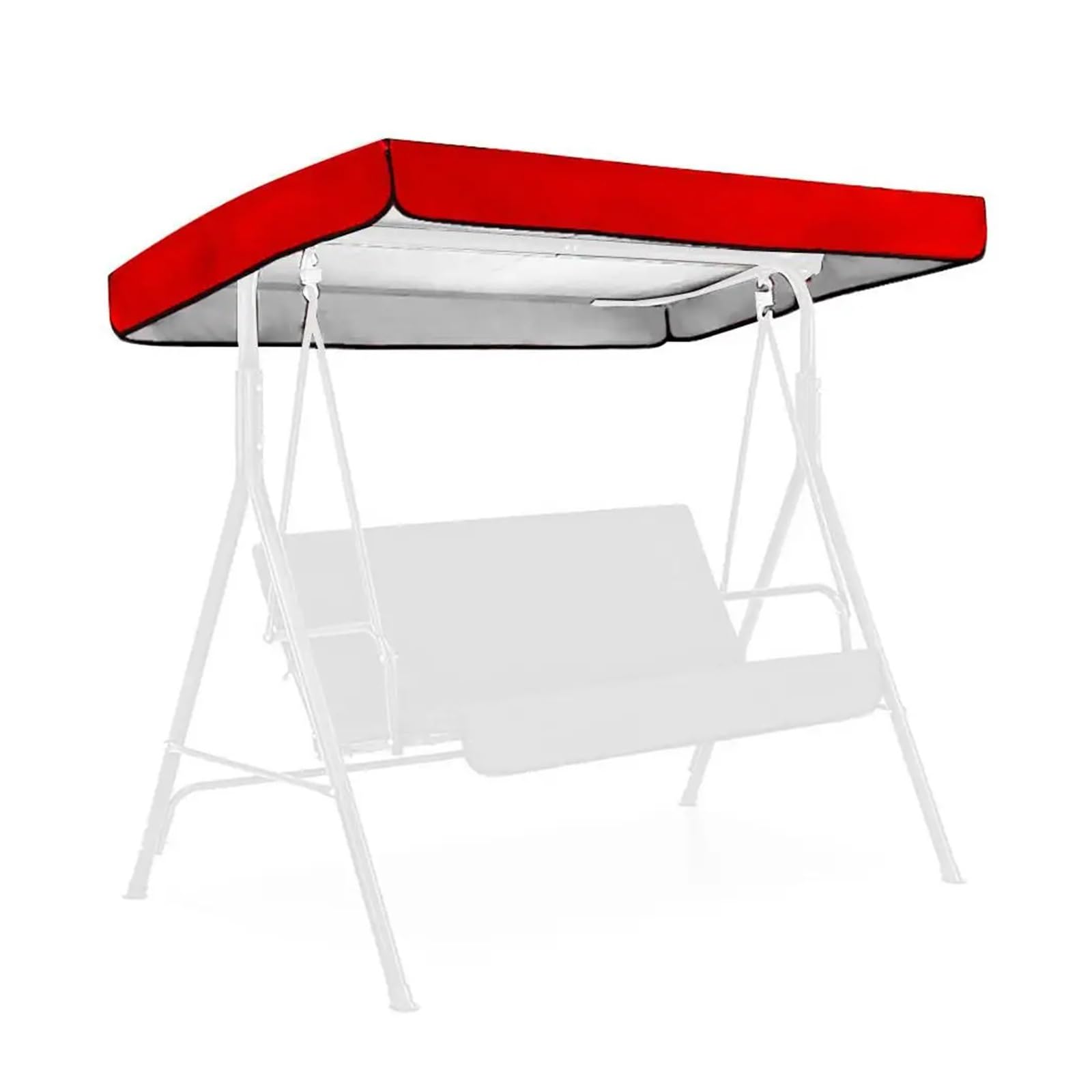 Swing Chair Canopy Replacement Outdoor Courtyard Swing Ceiling 1.90x1.32x0.15m Waterproof Protection Snow Rain Sun Shelter Home Garden Sunshade Roof(Color 1)
