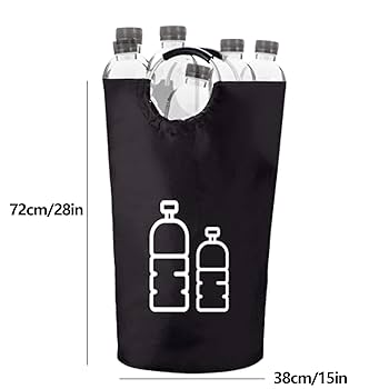 COTTARA Pfandflaschen Sammelbehälter 100L - Praktischer Leergut Sammler Mit Tragetasche