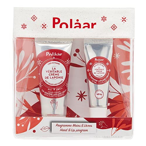 Polåar - Geschenkbox Lappland Kit mit 3 Arktischen Beeren - Handcreme 25 ml + Lippenbalsam 10 ml - 2 Natürliche Feuchtigkeitsspendende Schönheitspflege, Vegan, Cruelty Free, Made in France Cover