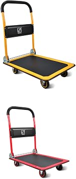 Wellmax Platform Cart 330lb Yellow and 660lb Red