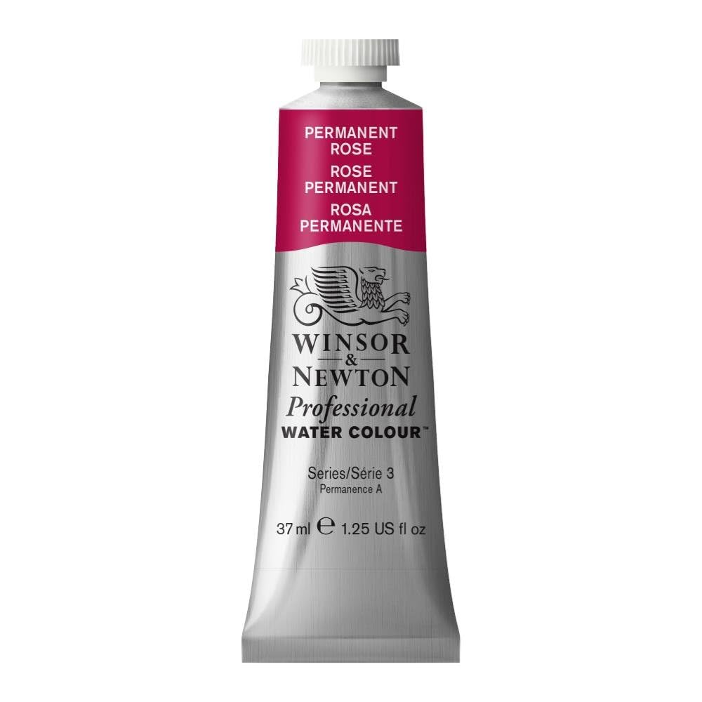 Winsor & Newton 37 ml Tube Professional Water Colour, Permanent Rose