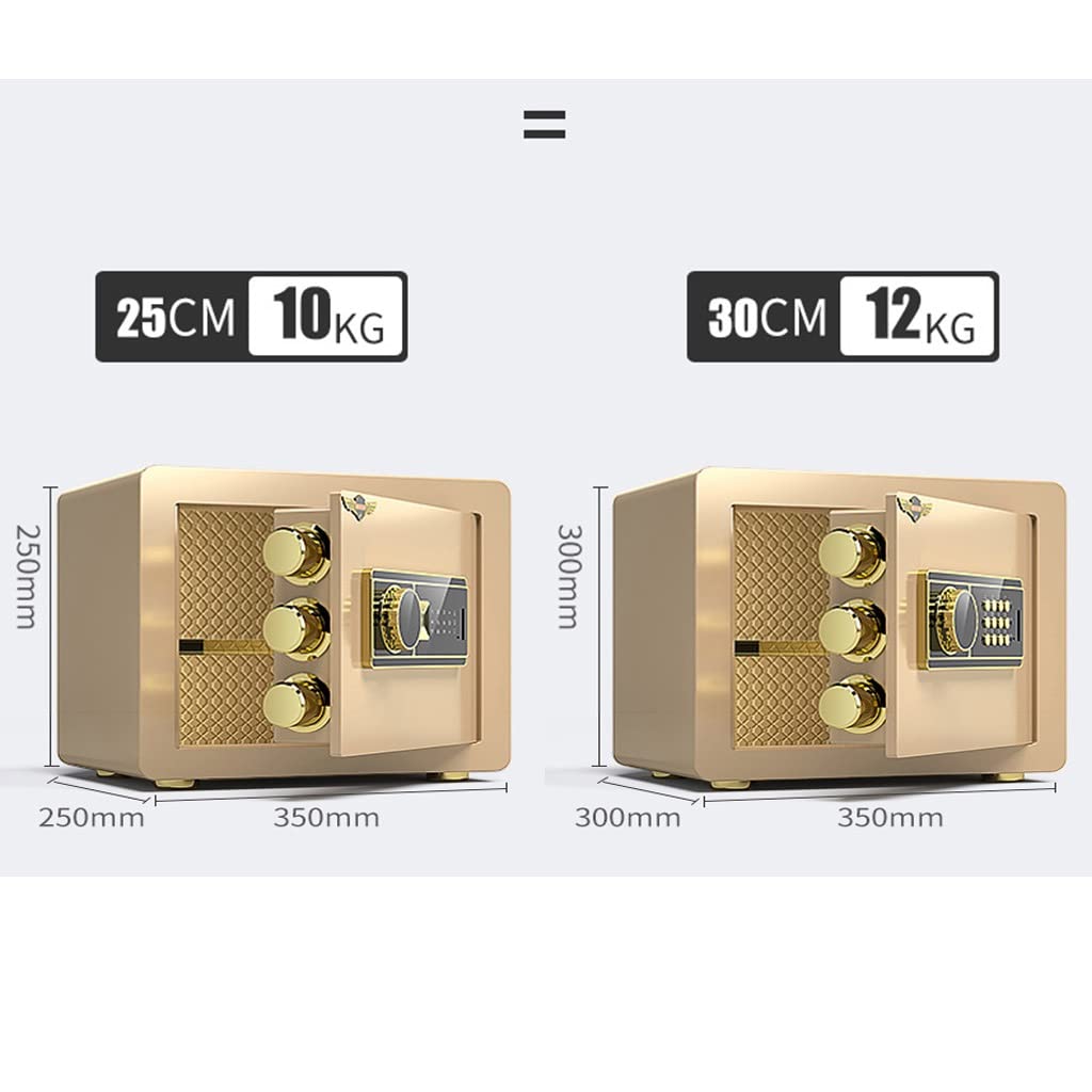 Cassaforte e Lucchetto, cassaforte con Tastiera Digitale, Perfetta per casa, Ufficio, Hotel, Affari, Denaro, Gioielli, Armi, Contanti, Armadio di Sicurezza da 25/30 cm