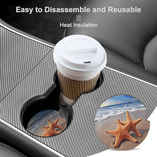 Portavasos para coche de madera 2.6 pulgadas 2 pzas miniatura 4
