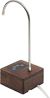 Vista 9 de DYNAMI Dispensador de agua portátil de nogal real, bomba de botella de agua eléctrica, dispensador de agua potable de carga USB para el hogar
