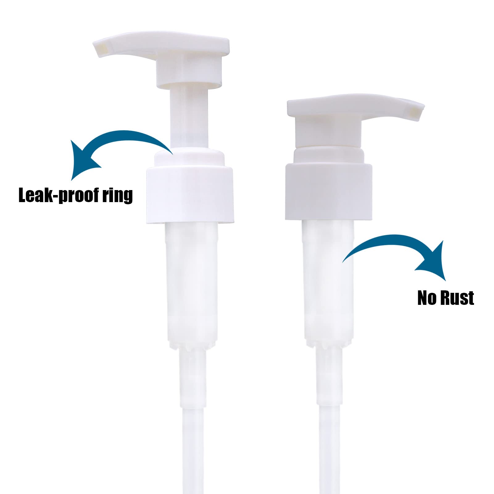 Cosywell Bottiglie in plastica ricaricabili con pompa, a bocca larga, stile vasetto, senza BPA, per lozioni, shampoo, balsamo, colore bianco, 3 x 1000 ml