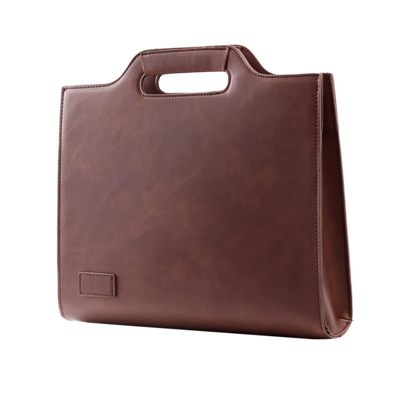 Uonlytech Vintage Pu Briefcase for Men Document Bag Retro Messenger Bag for Work Travel and Leisure Activities Durable and Stylish Design