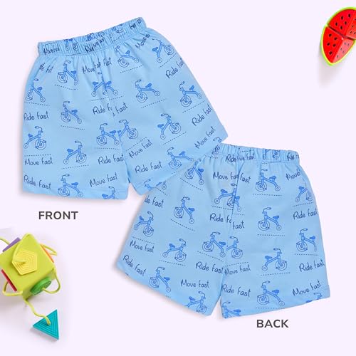 Image of LuvLap Baby Boys & Girls 100% Cotton Shorts Set Pack of 5