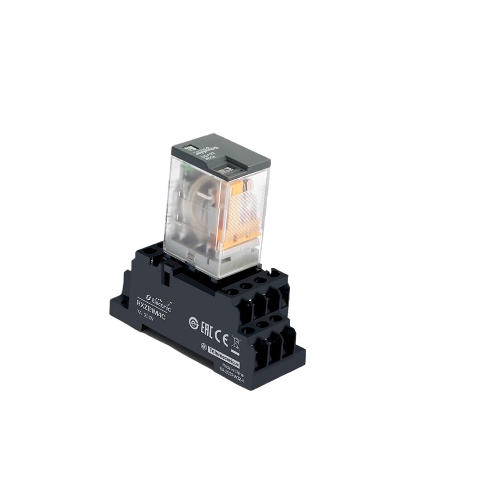 Relais intermédiaire RXM2LB2BD avec base JD 2P7 DC24V pour automatisme - 3
