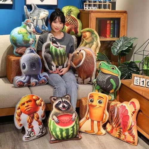 トゥントゥントゥンサフール 抱き枕 ぬいぐるみ クッション 異形 トララレロ・トララ ネットミーム イタリアンブレインロット ふわふわ 座布団 ソファー枕 背当て 腰枕 デコレーション 部屋飾り プレゼント ギフト 贈り物 (18,30*42CM) [並行輸入品]