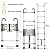 Telescopic Ladder, 6.5FT RIKADE Aluminum Telescoping Ladder with Non-Slip Feet and Stable Hook, Portable Extension Ladder for Household and Outdoor Working, 330lb Capacity