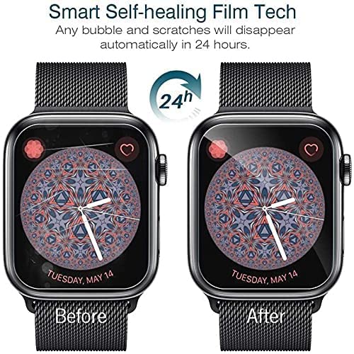 Image of smart watch Screen Guard Protector Compatible for I watch Series 10, Series 11 46mm | Ultrathin 0.125mm Flexible Screen Protector TPU Membrane with Edge to Edge Full Screen Coverage & Easy Installation (Pcs - 3)