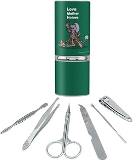 Mokey Love Mother Nature Fraggle Rock Stainless Steel Manicure Pedicure Grooming Beauty Care Travel Kit