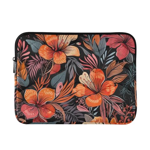 Funda Tropical Floral para Laptop 13-14 Pulgadas