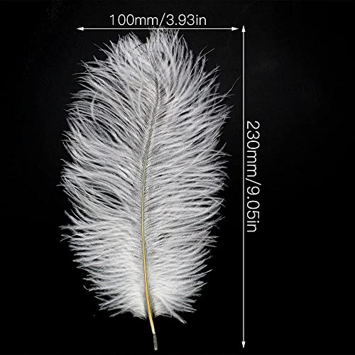 KiKiHong 10 Pezzi Piume di Struzzo Naturali Piuma