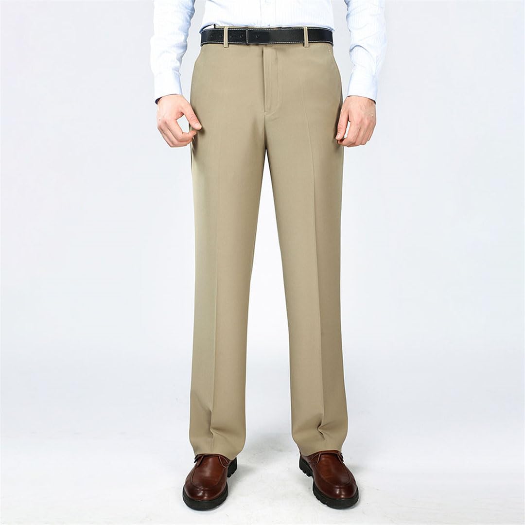 Pantalones De Traje De Negocios De Verano Casual para Hombres Pantalones De Vestir Rectos