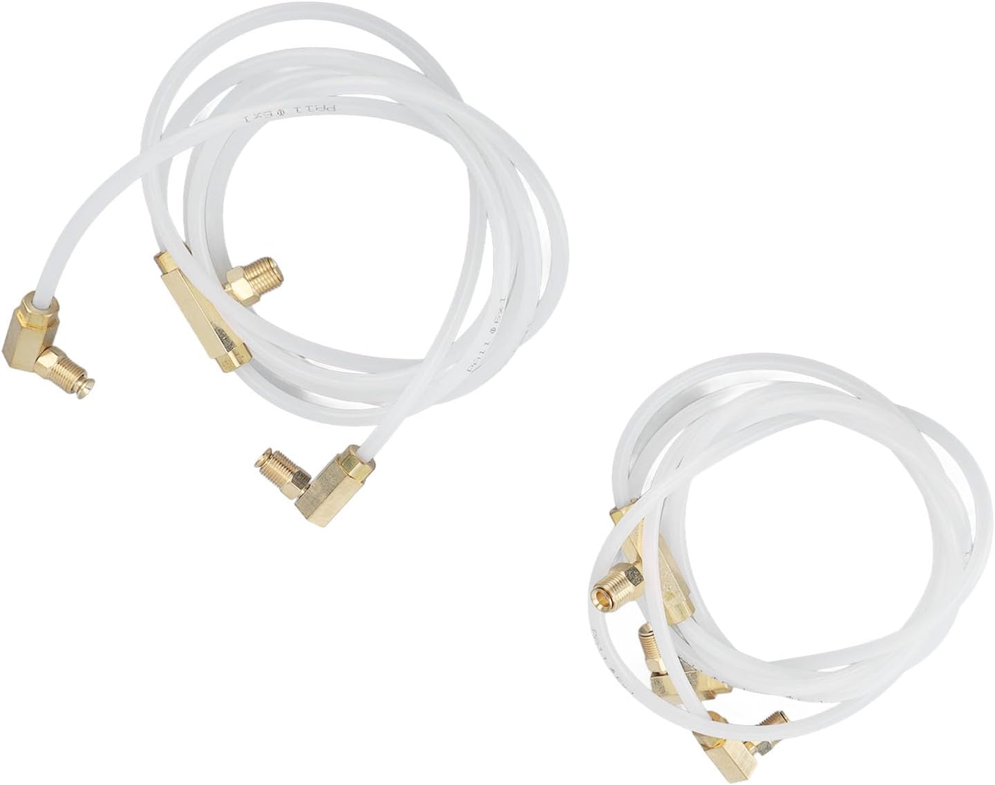 Convertible Power Top Hydraulic Fluid Hose Lines, 116 Inches Flexible, ABS Metal, 2PCS - Durable Replacement, High Efficiency Fluid Transfer, Compatible with Classic Cars