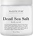 Dead Sea Salt Body Scrub by Majestic Pure - Infused with Aromatic Oils Exfoliates and Helps Conceal Stretch