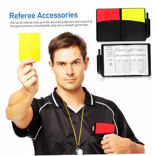 Kit Profesional de Árbitro de Fútbol con Silbato y Tarjetas miniatura 4