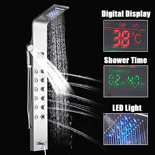 Panneau de douche multifonction pour stopper les brûlures d'eau - 5