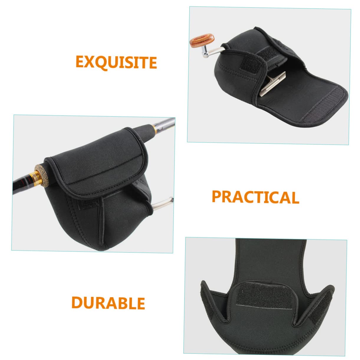 4piezas Funda Protectora Para Carretes De Pesca Resistente Al Agua Corrosión Para Almacenamiento De Carretes Baitcasting Diseño Práctico y Seguro Accesorio Pesca
