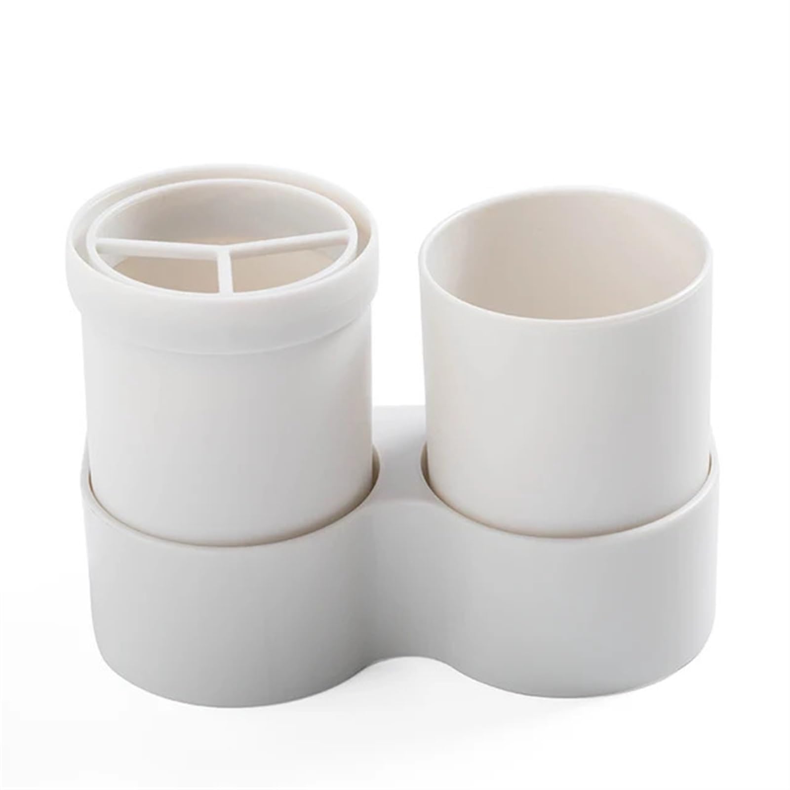 ZHOUXYFDC Shower Caddy Toothbrush Case Travel Plastic Portable Cup Cover For Toothpaste Toothbrush Box Holder Cover Wall Stand Bathroom Accessory(White home Portable)