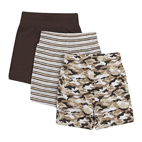 Hanes unisex-baby Shorts, Ultimate Flexy Knit, Baby & Toddler, 3-pack