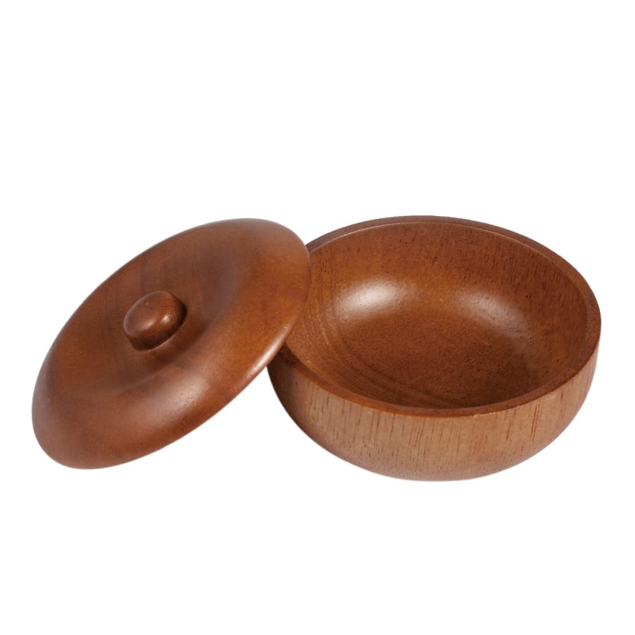 POPETPOP Lot De 3 Bols De Rasage En Bois Avec Couvercle Pour Homme Pour Ranger Et À Raser Idéal Pour La Maison Le Salon De Coiffure Ou La Brosse À Barbe Pour Homme