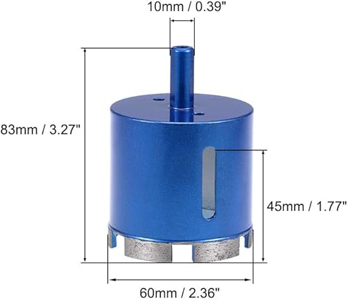 Miniatura 5 de uxcell Herramienta del cortador de las sierras del agujero de las brocas del diamante de 180.4 ft m para el hormigón de piedra