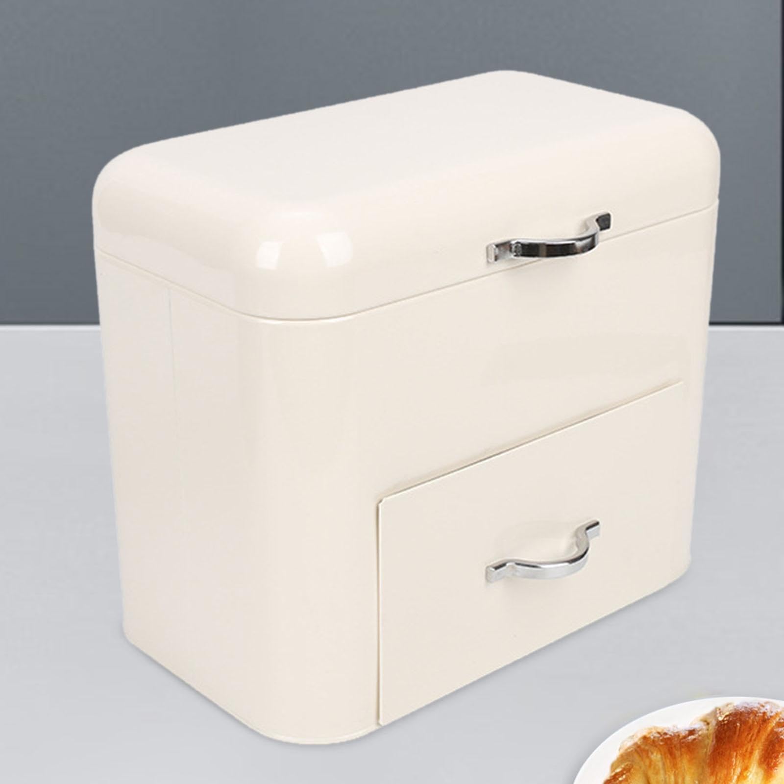 Contenitore da cucina con coperchio ermetico Contenitore per pane di grande capacità per mantenere freschi snack e ingredienti da cucina con coperchio ermetico Antipolvere