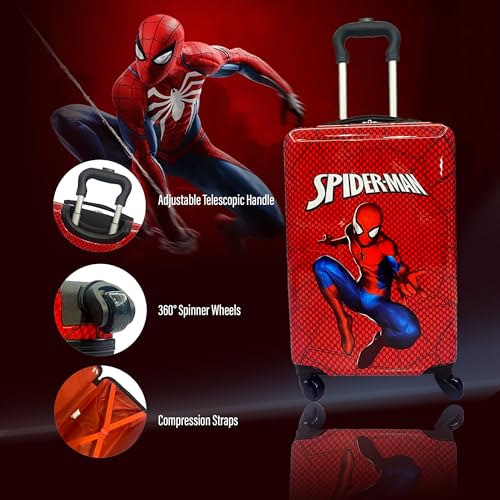 Fast Forward Bagagem rígida de 50 cm, malas infantis para crianças, malas giratórias rígidas, bagage