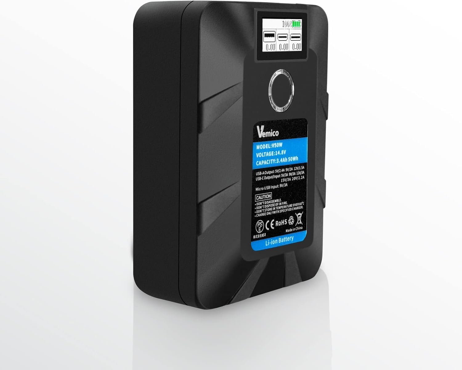 使用1回】Vマウントバッテリー 3400mAh（50Wh 組みたて / 14.8V）