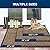 Smiry Front Door Mat Outside Entrance, Heavy Duty Natural Rubber Mat, Sturdy Trap Dirt and Moisture Indoor Outdoor Door Mat, Easy Clean Low Profile Doormat Outdoor Entrance, 29.5x17 Inch, Brown